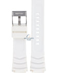 Watch Band Diesel DZ1168 white rubber strap 19mm original - Watch Plaza