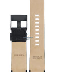 Watch Band Diesel DZ1187 black leather strap 26mm genuine black buckle - Watch Plaza