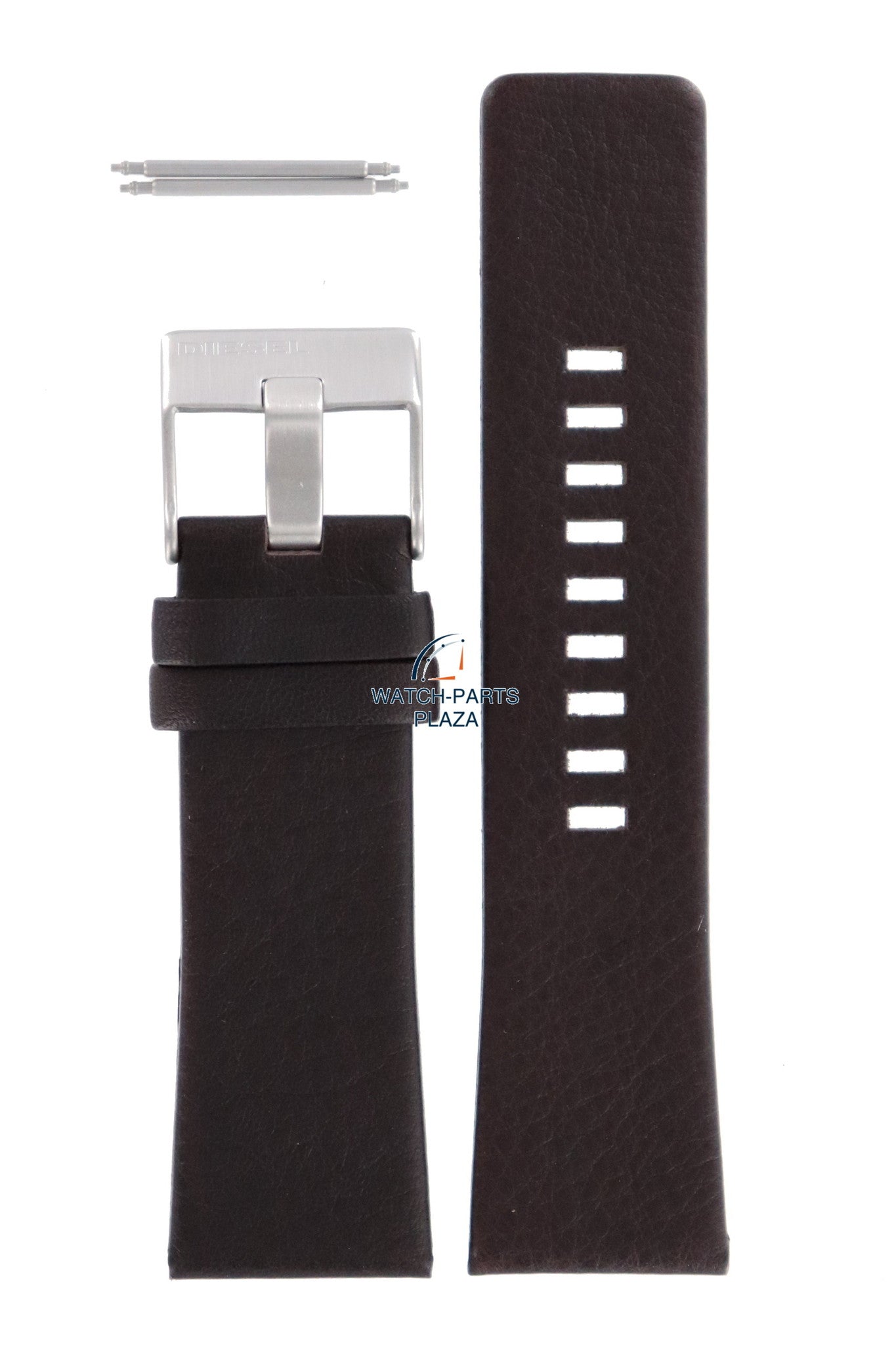 Watch Band Diesel DZ1206 dark brown leather strap 27mm original - Watch Plaza