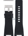 Watch Band Diesel DZ1215 black leather strap 32mm Bugout DZ1282 - Watch Plaza