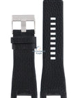 Watch Band Diesel DZ1215 black leather strap 32mm Bugout DZ1282 - Watch Plaza