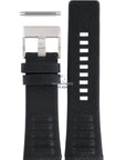 Watch Band Diesel DZ1258 black genuine leather strap 28mm original - Watch Plaza