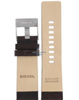 Watch Band Diesel DZ1272 dark brown leather strap 26mm original - Watch Plaza