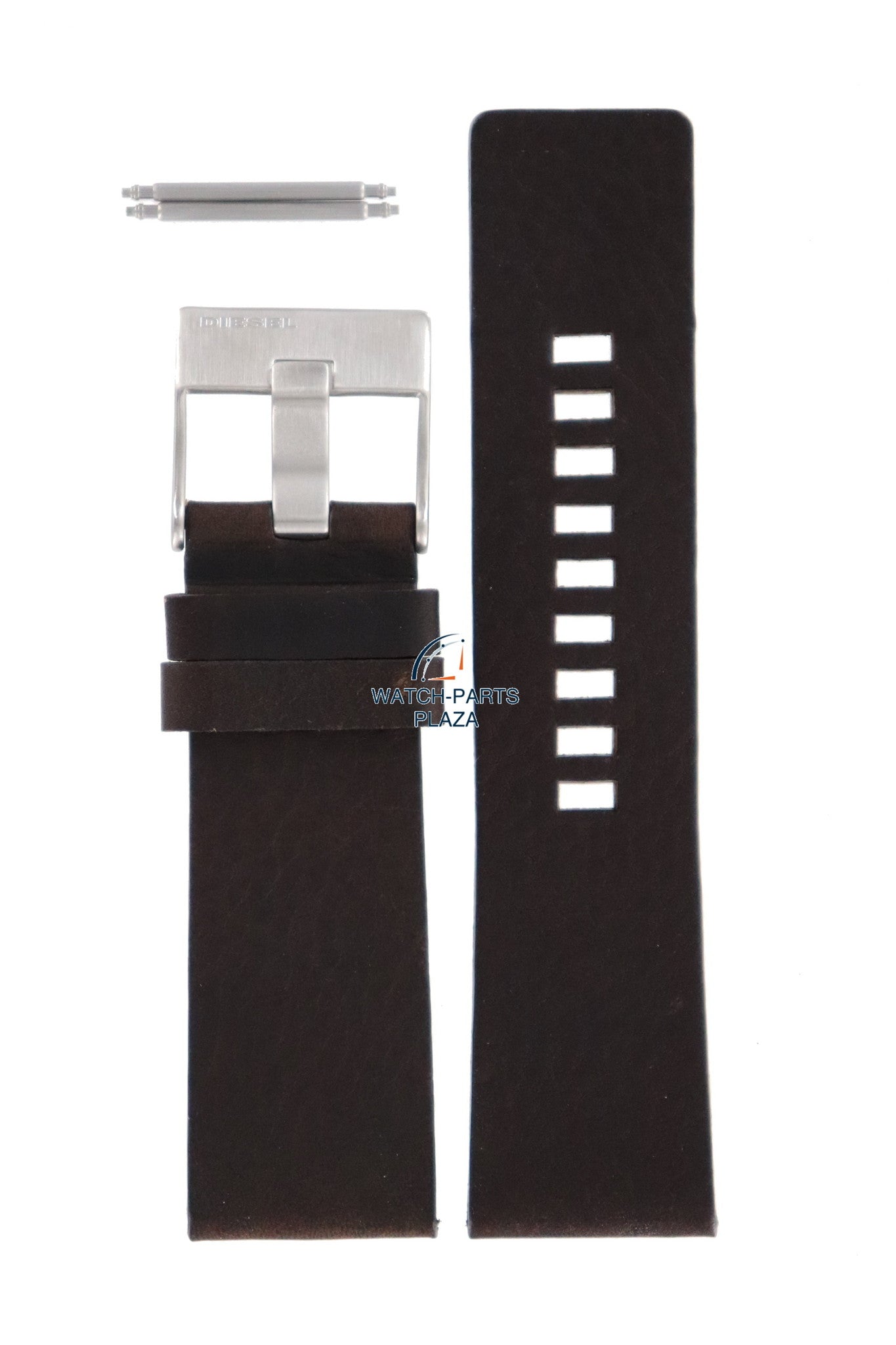 Watch Band Diesel DZ1272 dark brown leather strap 26mm original - Watch Plaza