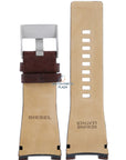 Watch Band Diesel DZ1273 brown leather strap 32mm Bugout original - Watch Plaza