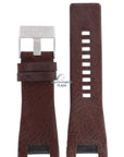 Watch Band Diesel DZ1273 brown leather strap 32mm Bugout original - Watch Plaza