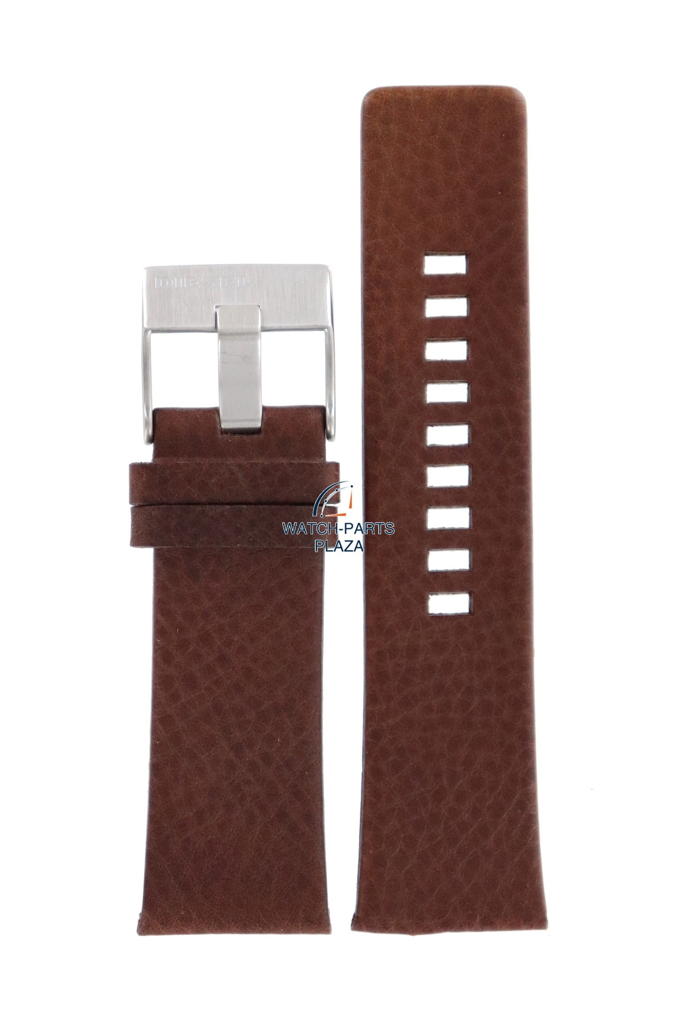 Watch Band Diesel DZ1293 brown leather strap 27mm original - Watch Plaza