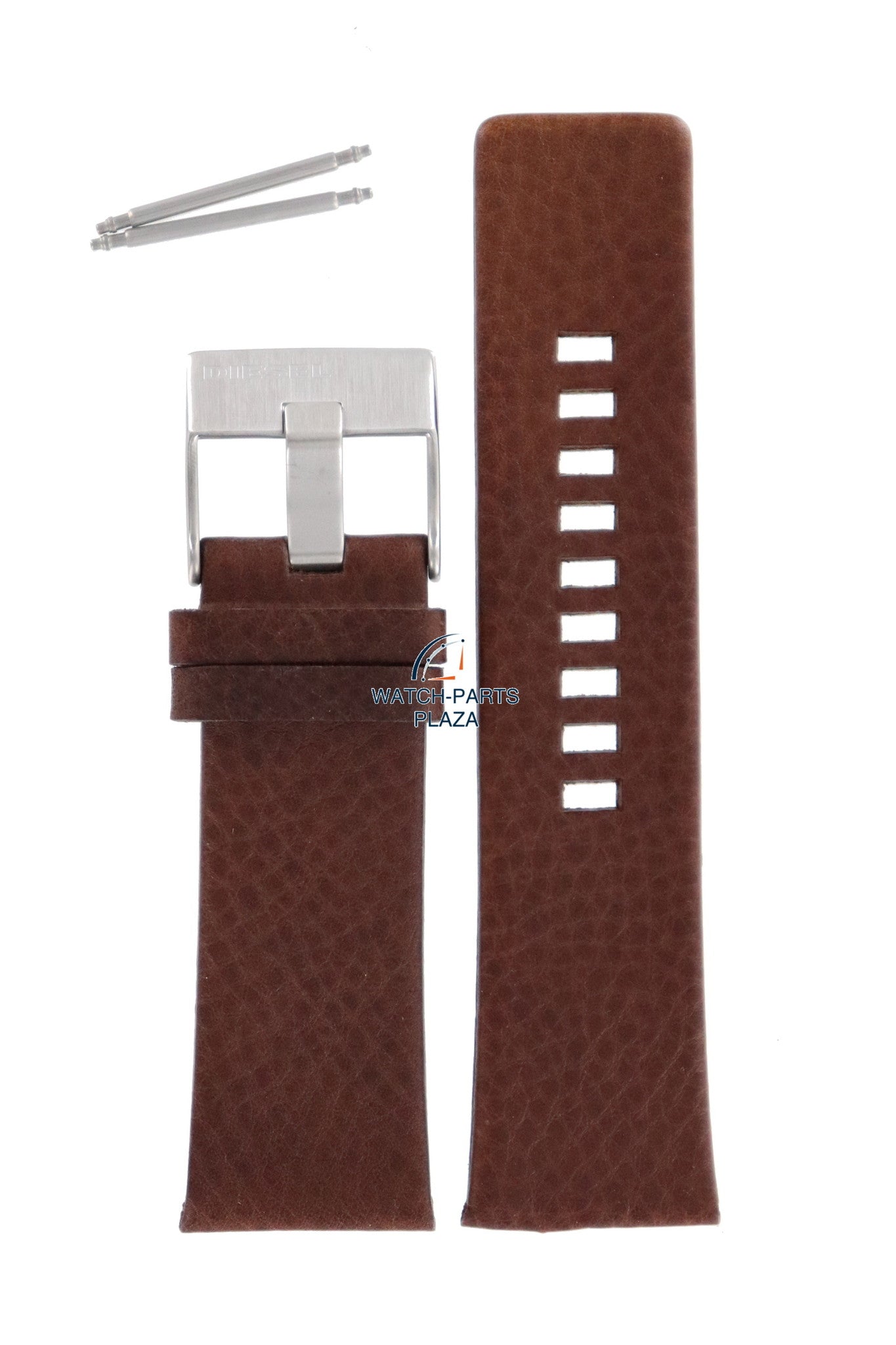 Watch Band Diesel DZ1293 brown leather strap 27mm original - Watch Plaza