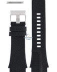 Watch Band Diesel DZ1397 black genuine leather strap 26mm original - Watch Plaza