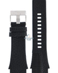 Watch Band Diesel DZ1397 black genuine leather strap 26mm original - Watch Plaza