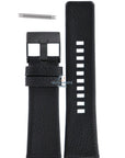 Watch Band Diesel DZ1657 black leather strap 27mm black buckle Master Chief series - Watch Plaza