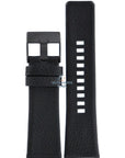 Watch Band Diesel DZ1657 black leather strap 27mm black buckle Master Chief series - Watch Plaza