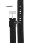 Watch Band Diesel DZ2027 black genuine leather strap 16mm - Watch Plaza