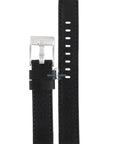 Watch Band Diesel DZ2027 black genuine leather strap 16mm - Watch Plaza