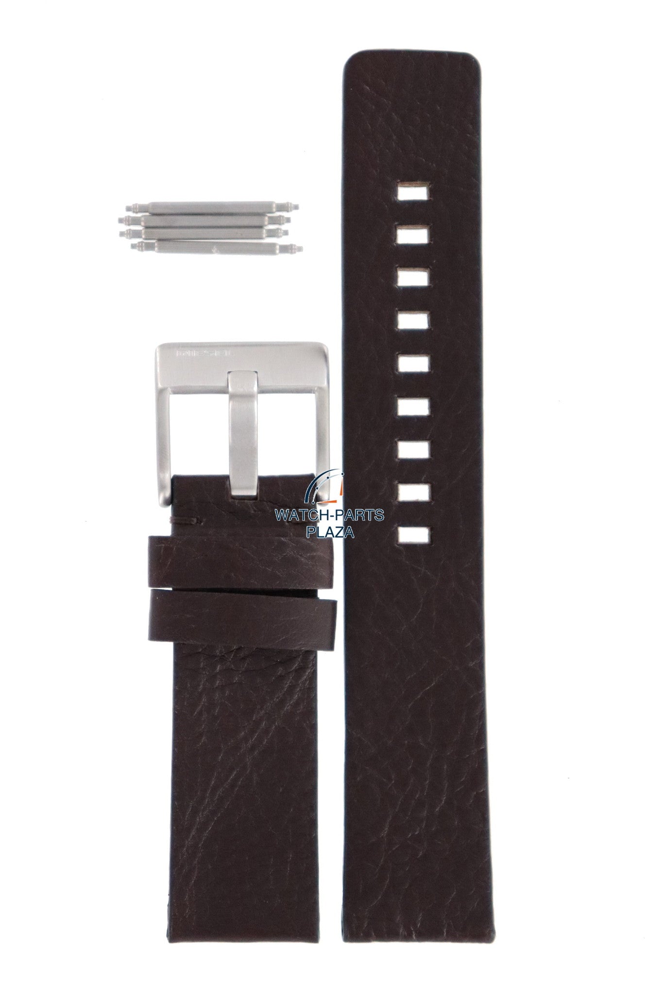 Watch Band Diesel DZ2038 black leather strap 21mm original DZ - 2038 - Watch Plaza