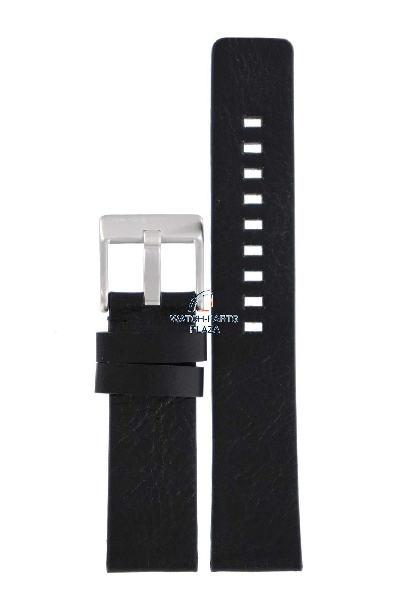 Watch Band Diesel DZ2063 black leather strap 21mm original - Watch Plaza