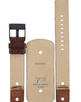 Watch Band Diesel DZ2080 brown cuff leather strap 20mm genuine - Watch Plaza