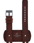 Watch Band Diesel DZ2080 brown cuff leather strap 20mm genuine - Watch Plaza