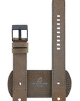 Watch Band Diesel DZ2102 brown leather strap 20mm black buckle genuine - Watch Plaza