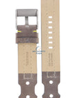 Watch Band Diesel DZ2115 brown leather strap 22mm yellow stitched original - Watch Plaza