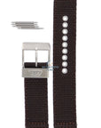 Watch Band Diesel DZ2118 brown military strap 22mm original canvas - Watch Plaza