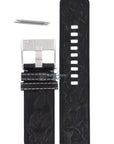 Watch Band Diesel DZ2136 black leather strap 27mm original - Watch Plaza