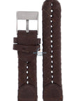 Watch Band Diesel DZ2148 dark brown leather strap 20mm original - Watch Plaza