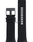 Watch Band Diesel DZ3034 black genuine leather strap 31mm original - Watch Plaza