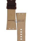 Watch Band Diesel DZ4110 / DZ4111 brown leather strap 25mm - Watch Plaza