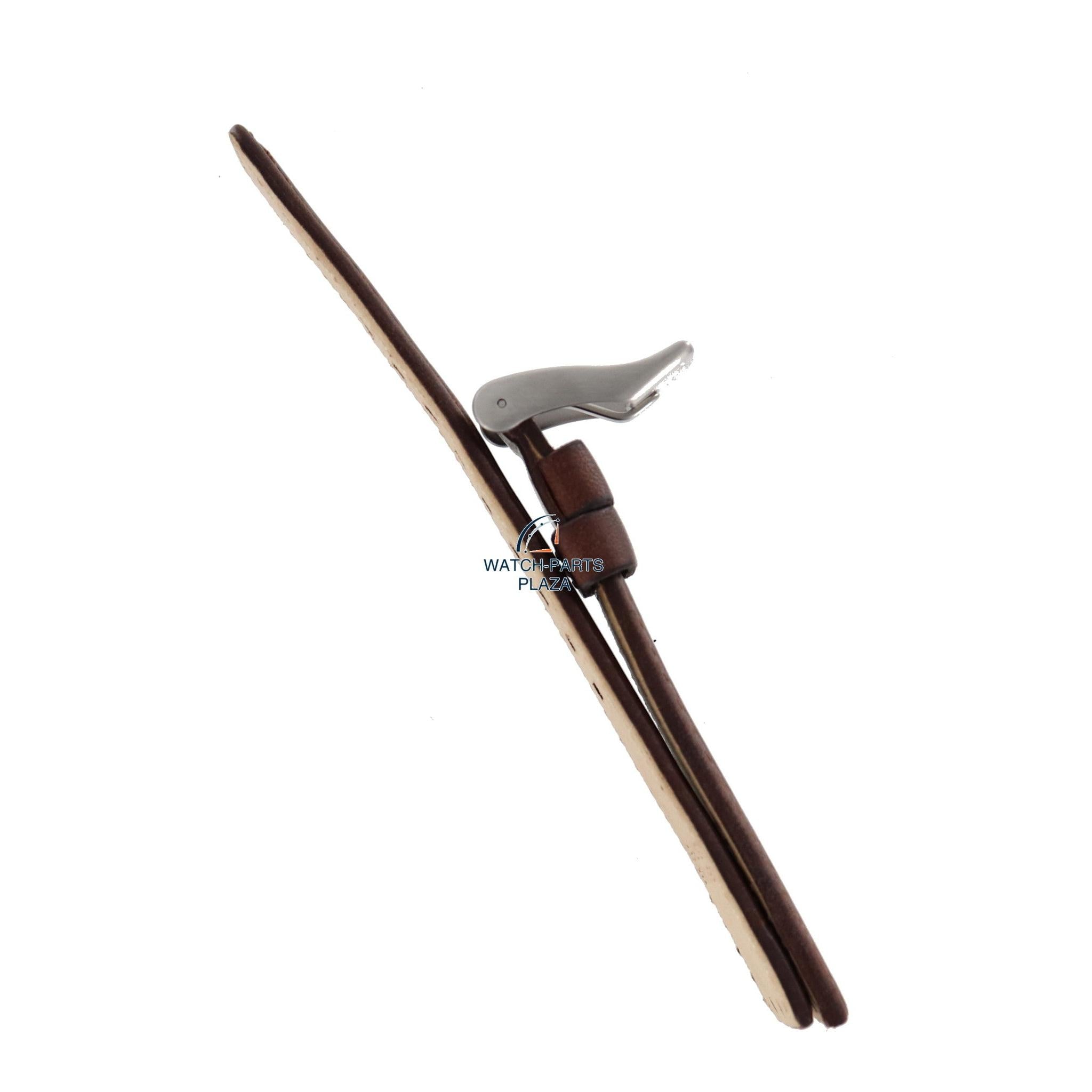 Watch Band Diesel DZ4110 / DZ4111 brown leather strap 25mm - Watch Plaza