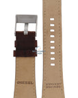 Watch Band Diesel DZ4110 / DZ4111 brown leather strap 25mm - Watch Plaza