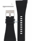 Watch Band Diesel DZ7101 Black Leather Strap 38mm DZ7102 Original - Watch Plaza