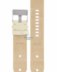 Watch Band for Diesel DZ2077 White Leather Strap DZ 2077 26 mm - Watch Plaza