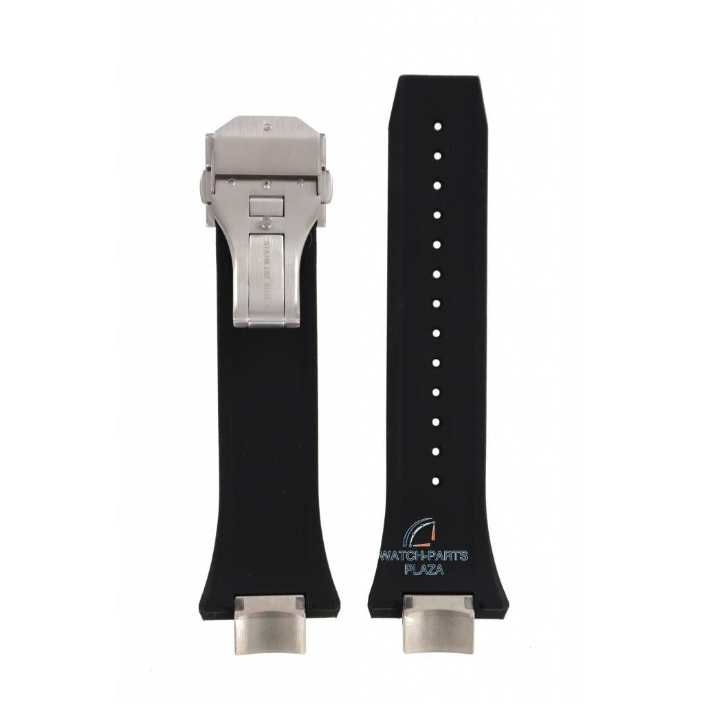 Watch Band for Seiko Astron GPS Solar SSE167, SSE169 Black Strap 8X53 - 0BB0 14mm Astron - Watch Plaza