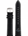 Watch Band for Seiko L01K Black Leather Strap 7T92 0MF0, 0NW0 V158 - 0AH0 SNDC87 - Watch Plaza