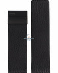 Watch Band Philippe Starck PH5010 Black Leather Strap 30mm - Watch Plaza