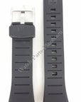 Watch Band Seiko 7T62 - 0HT0 Black Rubber SNAC01P1 Strap SNAB99P1 26mm - Watch Plaza