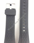 Watch Band Seiko 7T62 - 0HT0 Black Rubber SNAC01P1 Strap SNAB99P1 26mm - Watch Plaza