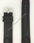 Watch Band Seiko SNAA37 black leather strap 7T62 - 0GW0 13mm 4LC4JB - Watch Plaza