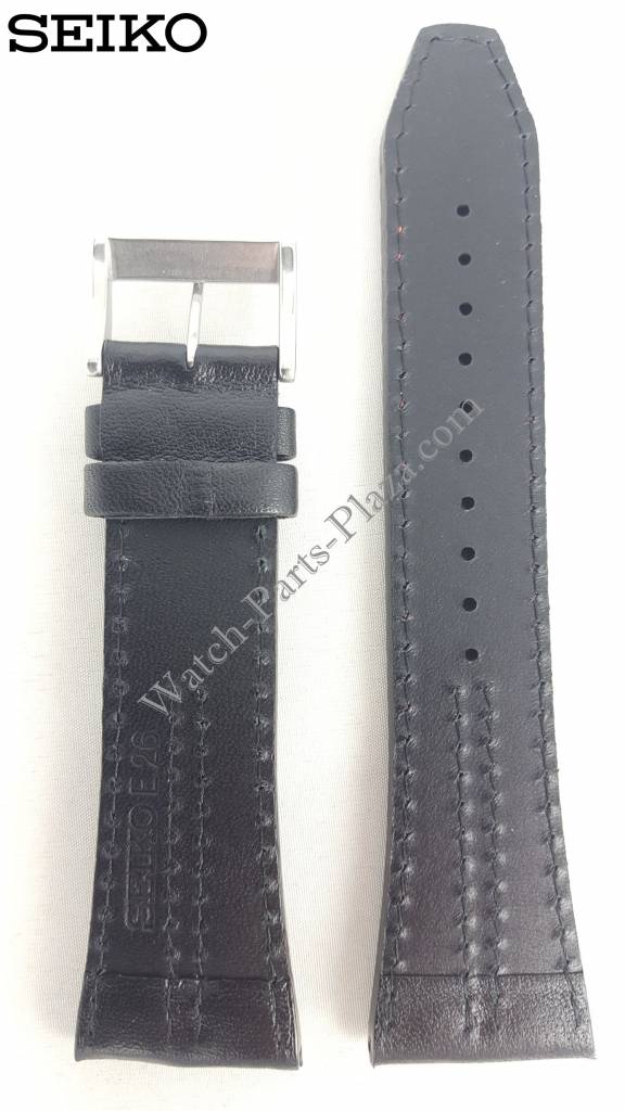 Watch Band Seiko SPC033 Motor Sports Leather SPC037 Strap 7T82 - 0AL0 26mm - Watch Plaza