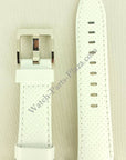 Watch Band Seiko Sportura SND857 white leather strap 7T92 - 0GY0 20mm 4LA5JB - Watch Plaza