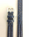 Watch Band Seiko SQ50 7N89 - F150 Dark Blue Leather Strap 14 mm Swim Safe SXC326F1 - Watch Plaza