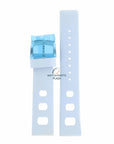 Watch Band ZO2230, ZO2237 Zodiac Sea Dragon Blue Silicon Strap 20mm - Watch Plaza