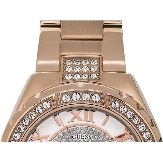 Watch Guess W0111L3 Viva analog ladies watch rose colored 36mm steel - Watch Plaza