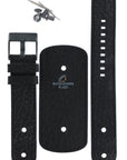 Watch Strap Diesel DZ2053 black genuine leather band 22mm original - Watch Plaza