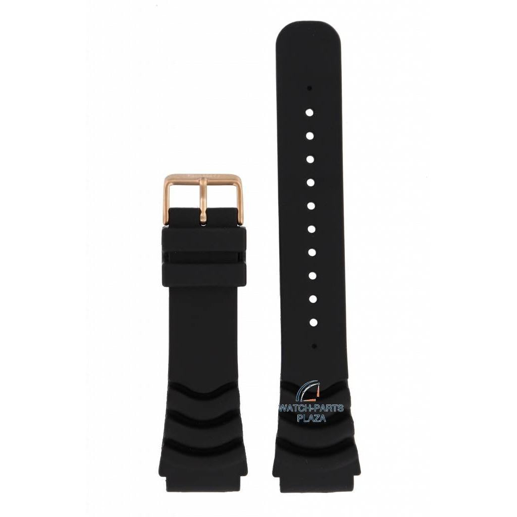 Watch Strap for Seiko 5 Sports SRP680, SRP210 Black Band Gold Buckle 22mm 4R36 04J0, 00S0 - Watch Plaza