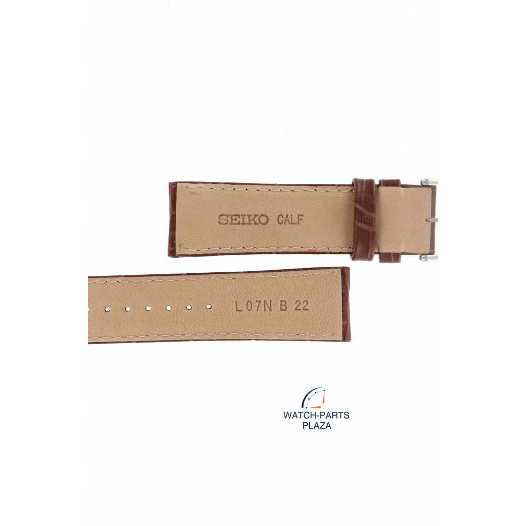 Watch Strap for Seiko SSG005P1 Prospex Radio Sync Solar L07N B 22 mm Brown Band 8B92 - 0AK0 - Watch Plaza