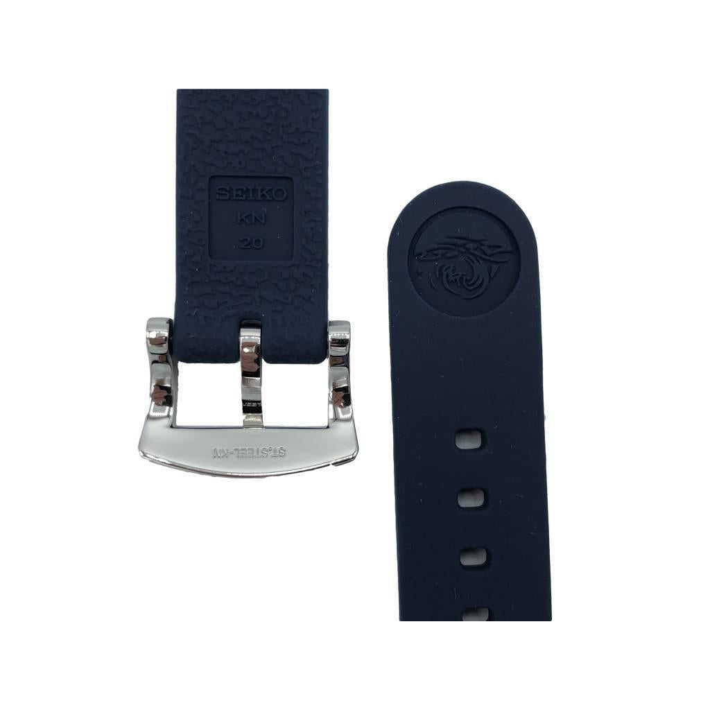 Watch Strap SRPC41K1 Seiko Mini Turtle Blue Band KN 20mm SRPC41 Genuine 4R35 02K0 - Watch Plaza