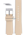 WatchBand Diesel DZ1048 cream leather strap 18mm original beige - Watch Plaza