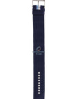 Watchband Diesel DZ2041 original blue canvas & leather strap 27mm DZ - 2041 - Watch Plaza